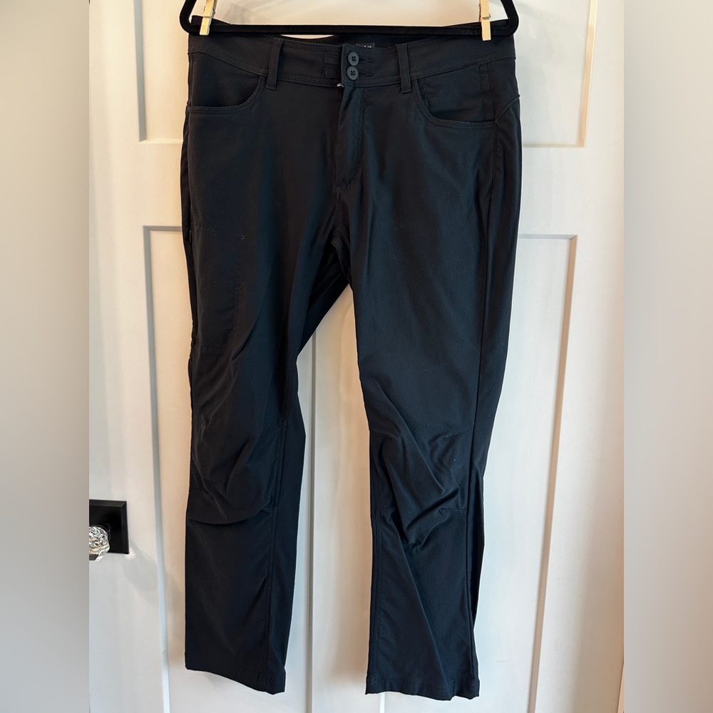 prAna Halle II Straight Pant, black, size 12 regular